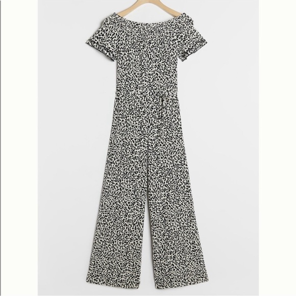 Anthropologie Pants - Anthropologie leopard jumpsuit Sz XS